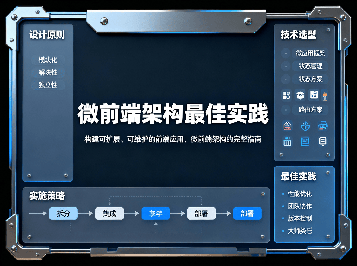 微前端架构最佳实践